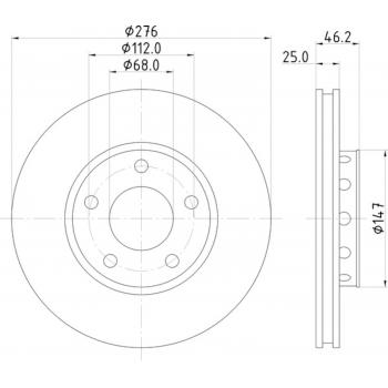 Hella Pagid 355101361 - Disc Brake Rotor Hella Pagid 355101361 Disc Brake Rotor product image 1 of 1