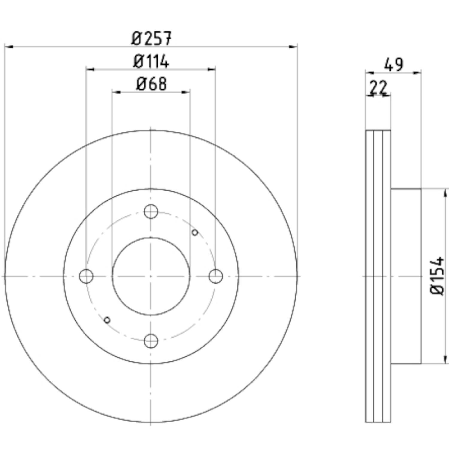 Hella Pagid 355102651 - Disc Brake Rotor Hella Pagid 355102651 Disc Brake Rotor product image 1 of 1