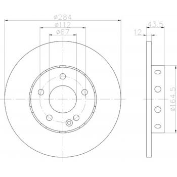 Hella Pagid 355102952 - Disc Brake Rotor Hella Pagid 355102952 Disc Brake Rotor product image 1 of 1