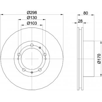 Hella Pagid 355103461 - Disc Brake Rotor Hella Pagid 355103461 Disc Brake Rotor product image 1 of 1