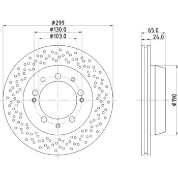 Hella Pagid 355104751 Disc Brake Rotor product image 4 of 4