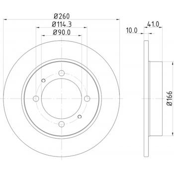 Hella Pagid 355105472 Disc Brake Rotor product image 1 of 1