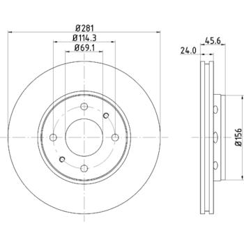 Hella Pagid 355107032 - Disc Brake Rotor Hella Pagid 355107032 Disc Brake Rotor product image 1 of 1