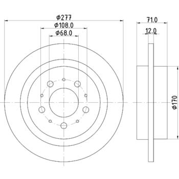 Hella Pagid 355107101 - Disc Brake Rotor Hella Pagid 355107101 Disc Brake Rotor product image 1 of 1