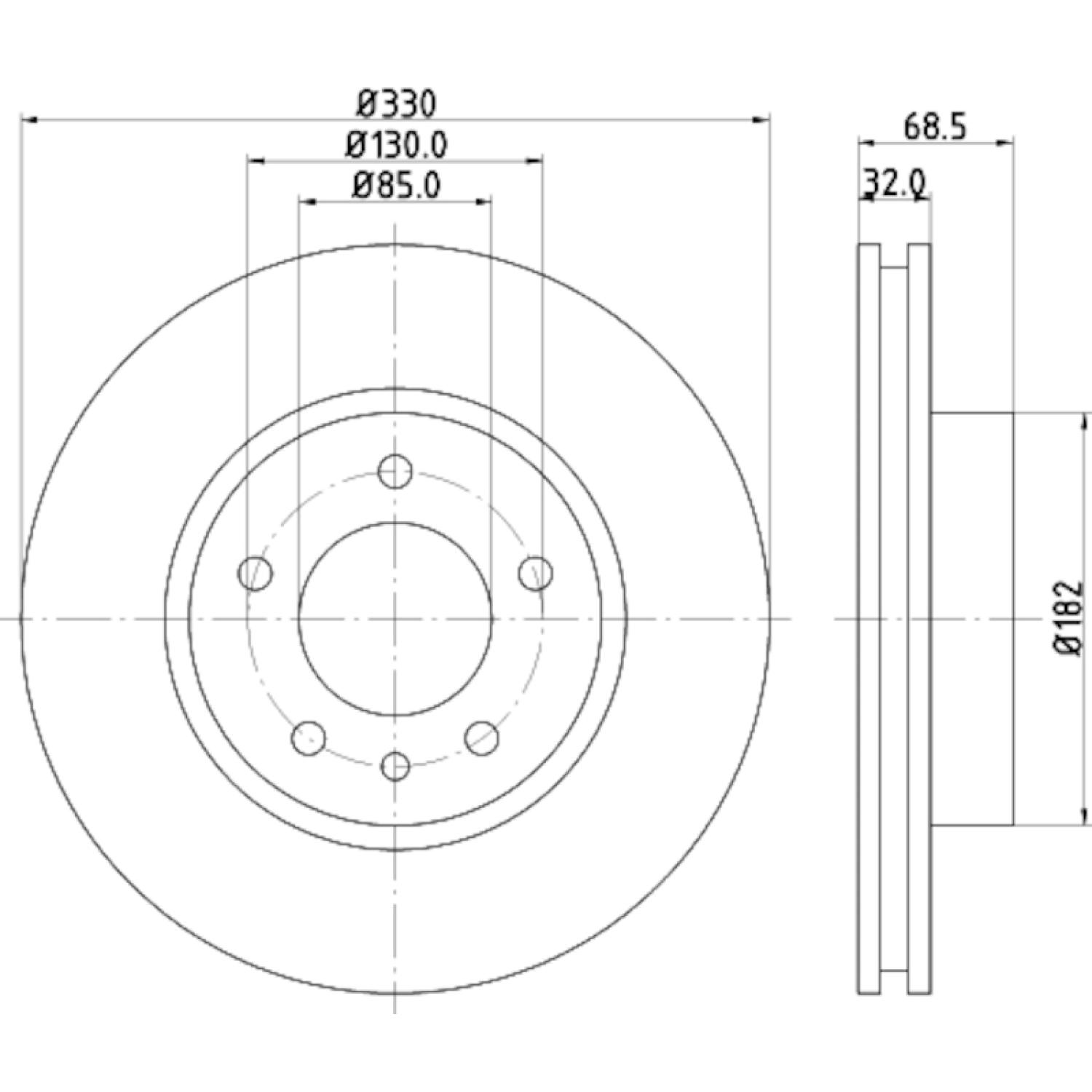 Hella Pagid 355109722 - Disc Brake Rotor Hella Pagid 355109722 Disc Brake Rotor product image 1 of 1
