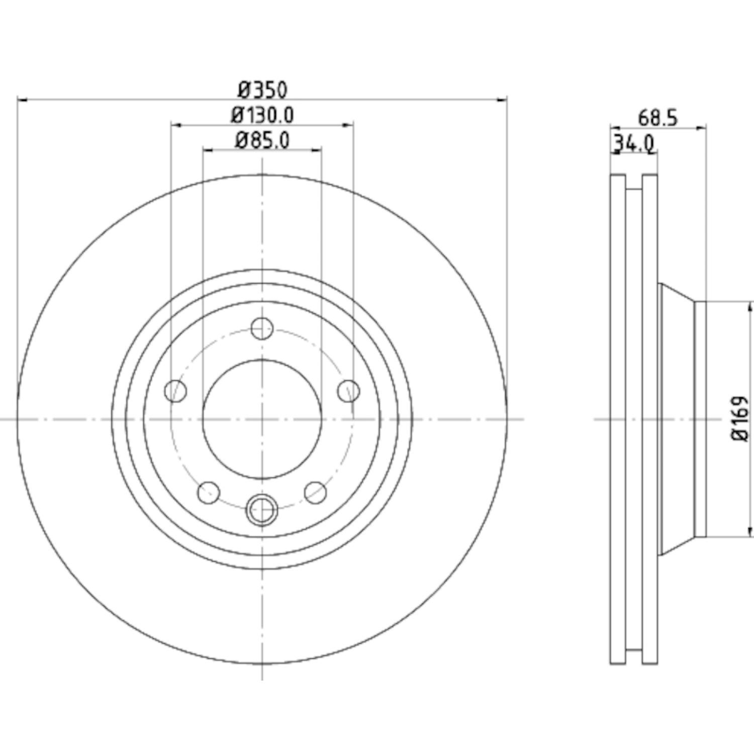 Hella Pagid 355109762 - Disc Brake Rotor Hella Pagid 355109762 Disc Brake Rotor product image 1 of 1