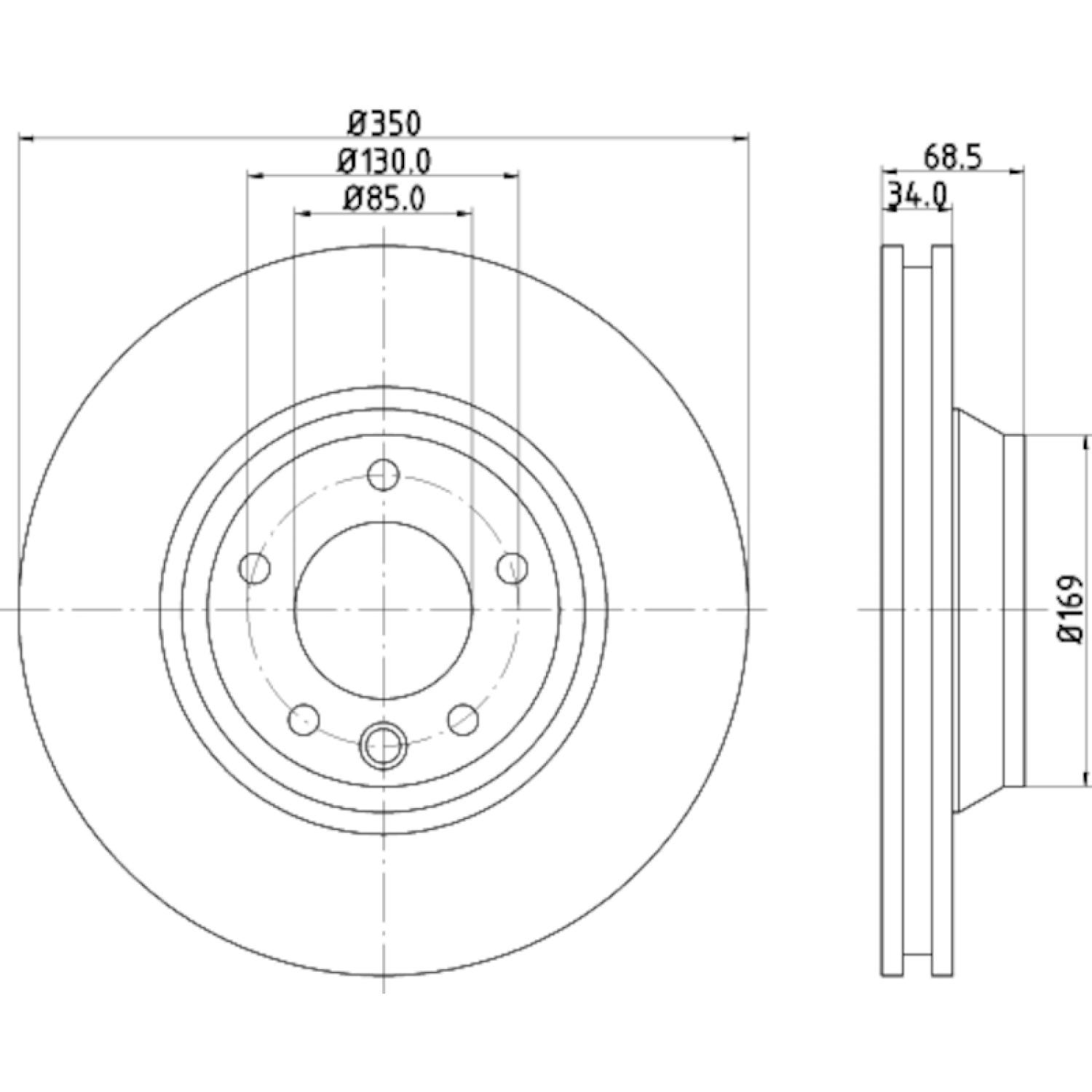 Hella Pagid 355109782 - Disc Brake Rotor Hella Pagid 355109782 Disc Brake Rotor product image 1 of 1