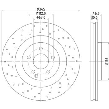 Hella Pagid 355110132 Disc Brake Rotor product image 1 of 1