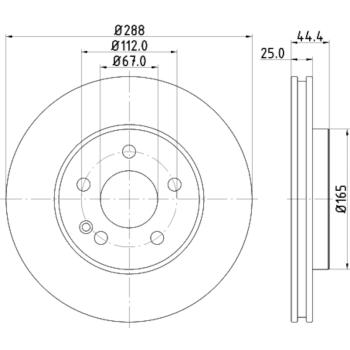 Hella Pagid 355111082 - Disc Brake Rotor Hella Pagid 355111082 Disc Brake Rotor product image 1 of 1
