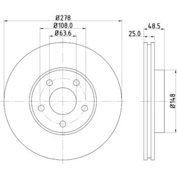 Hella Pagid 355112172 - Disc Brake Rotor Hella Pagid 355112172 Disc Brake Rotor product image 1 of 1