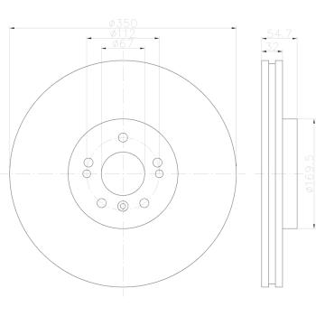 Hella Pagid 355113192 - Disc Brake Rotor Hella Pagid 355113192 Disc Brake Rotor product image 4 of 4