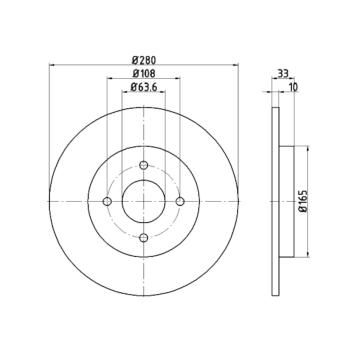 Hella Pagid 355115041 - Disc Brake Rotor Hella Pagid 355115041 Disc Brake Rotor product image 1 of 1