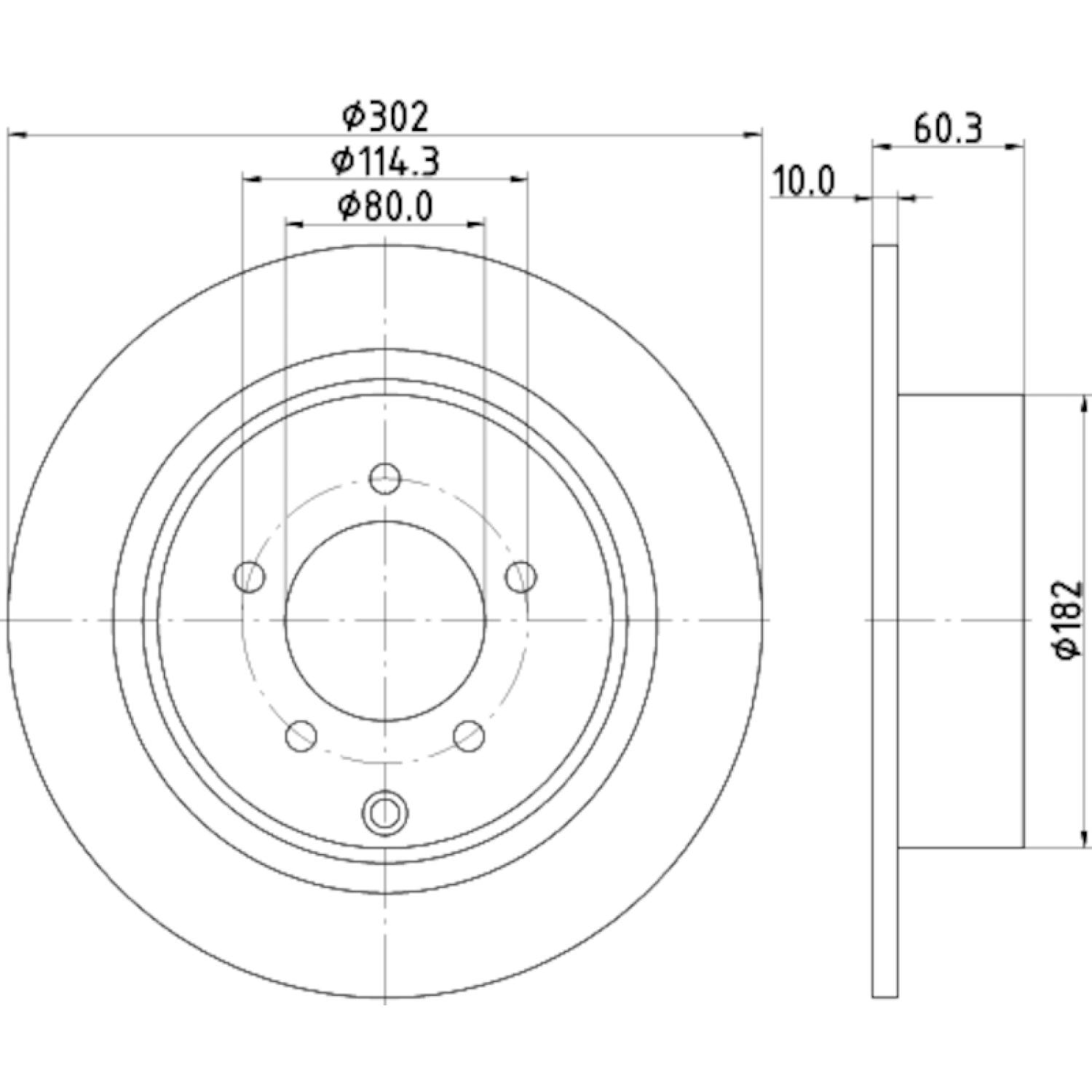 Hella Pagid 355115492 - Disc Brake Rotor Hella Pagid 355115492 Disc Brake Rotor product image 1 of 1