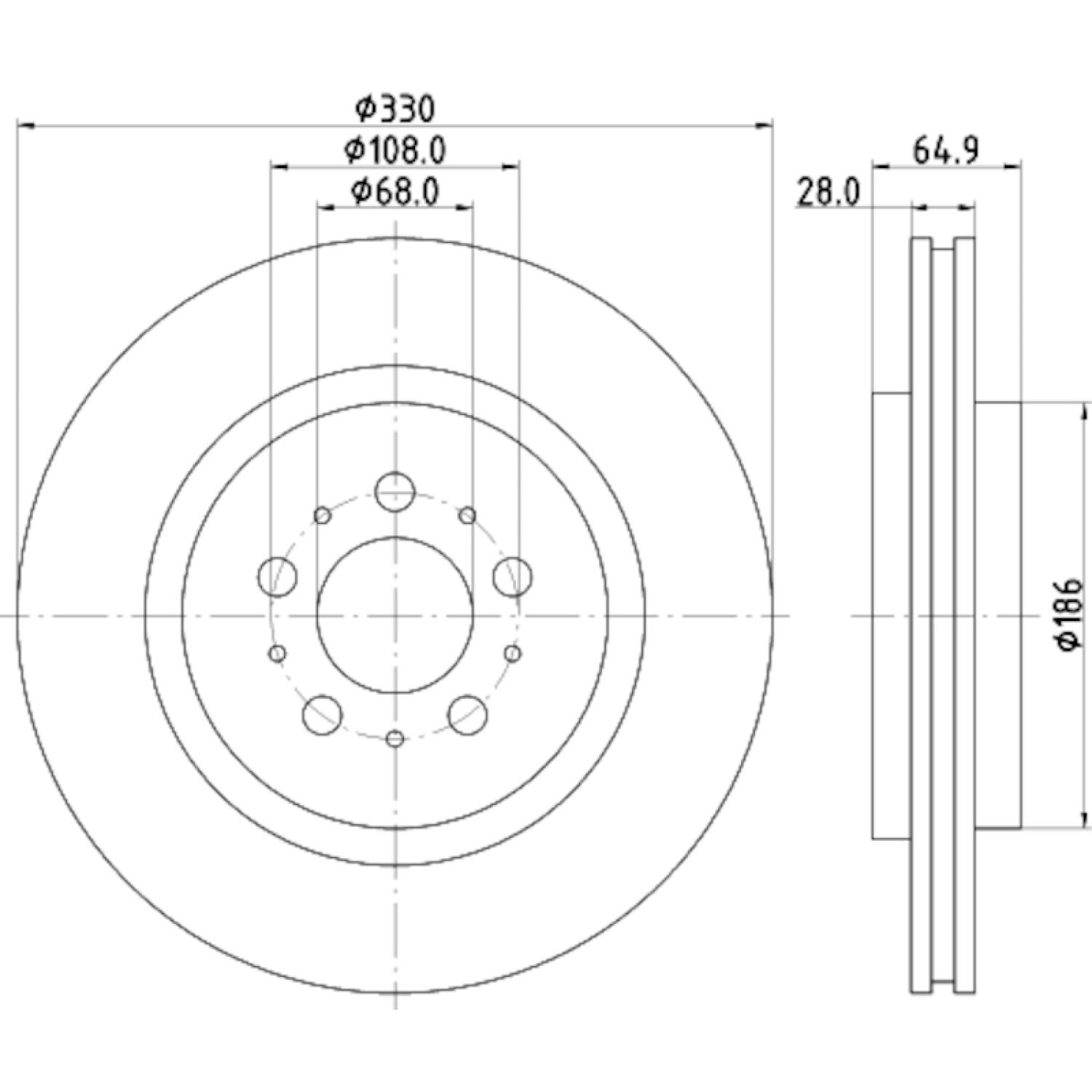 Hella Pagid 355115602 - Disc Brake Rotor Hella Pagid 355115602 Disc Brake Rotor product image 1 of 1