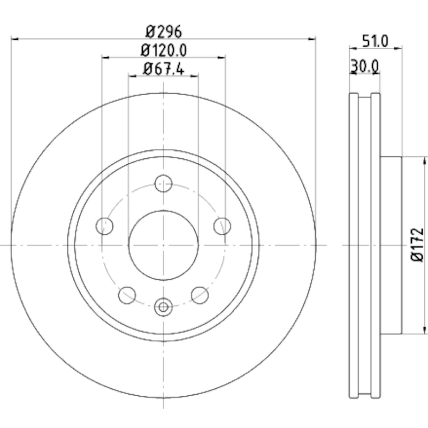 Hella Pagid 355116031 - Disc Brake Rotor Hella Pagid 355116031 Disc Brake Rotor product image 1 of 1