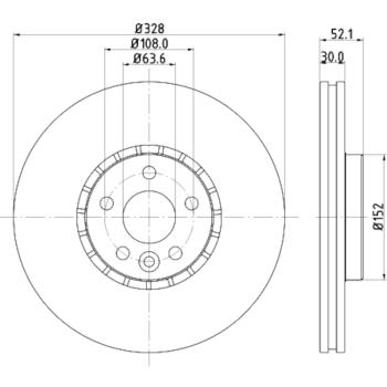 Hella Pagid 355116182 - Disc Brake Rotor Hella Pagid 355116182 Disc Brake Rotor product image 1 of 1