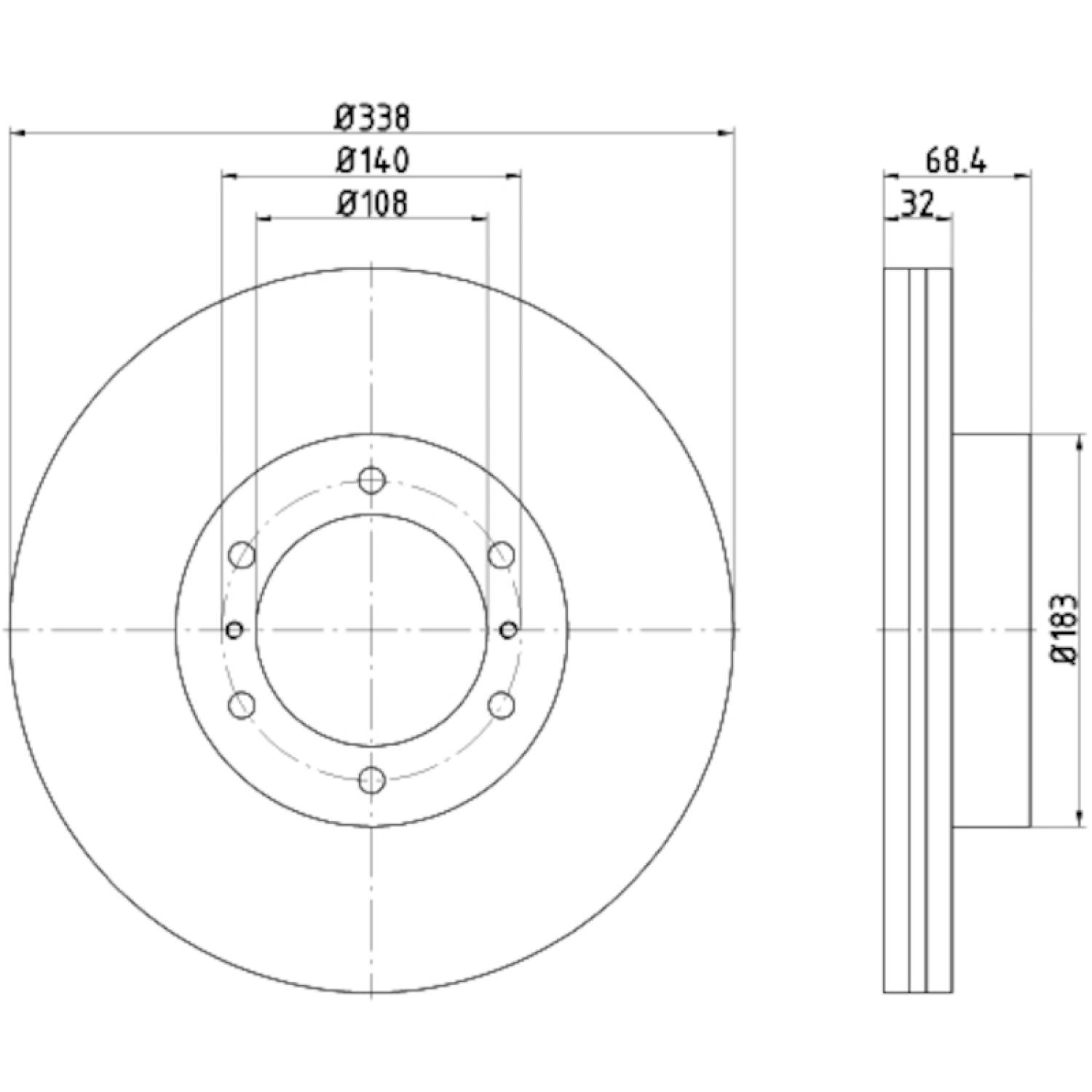 Hella Pagid 355116891 - Disc Brake Rotor Hella Pagid 355116891 Disc Brake Rotor product image 1 of 1