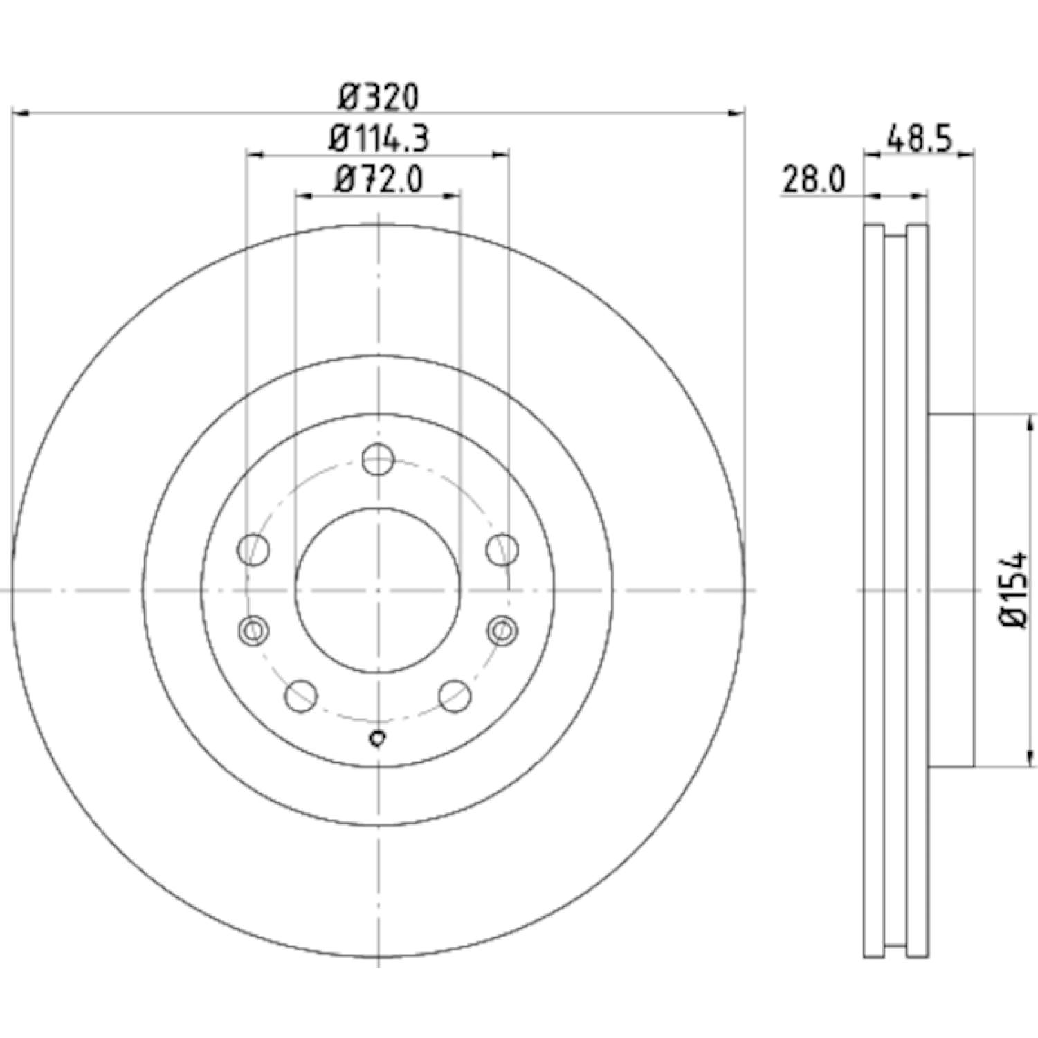 Hella Pagid 355118201 - Disc Brake Rotor Hella Pagid 355118201 Disc Brake Rotor product image 3 of 4
