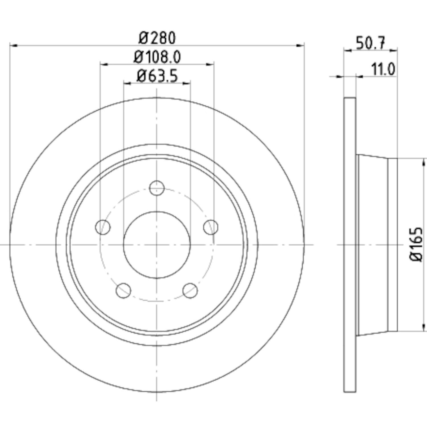 Hella Pagid 355118211 - Disc Brake Rotor Hella Pagid 355118211 Disc Brake Rotor product image 3 of 4