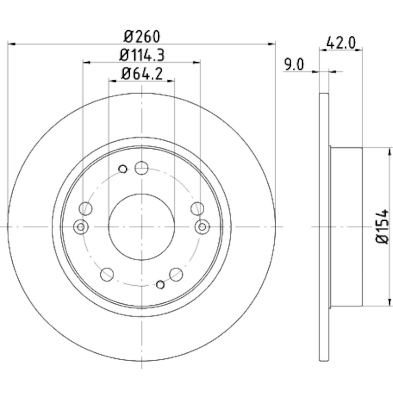 Hella Pagid 355118991 Disc Brake Rotor product image 3 of 4