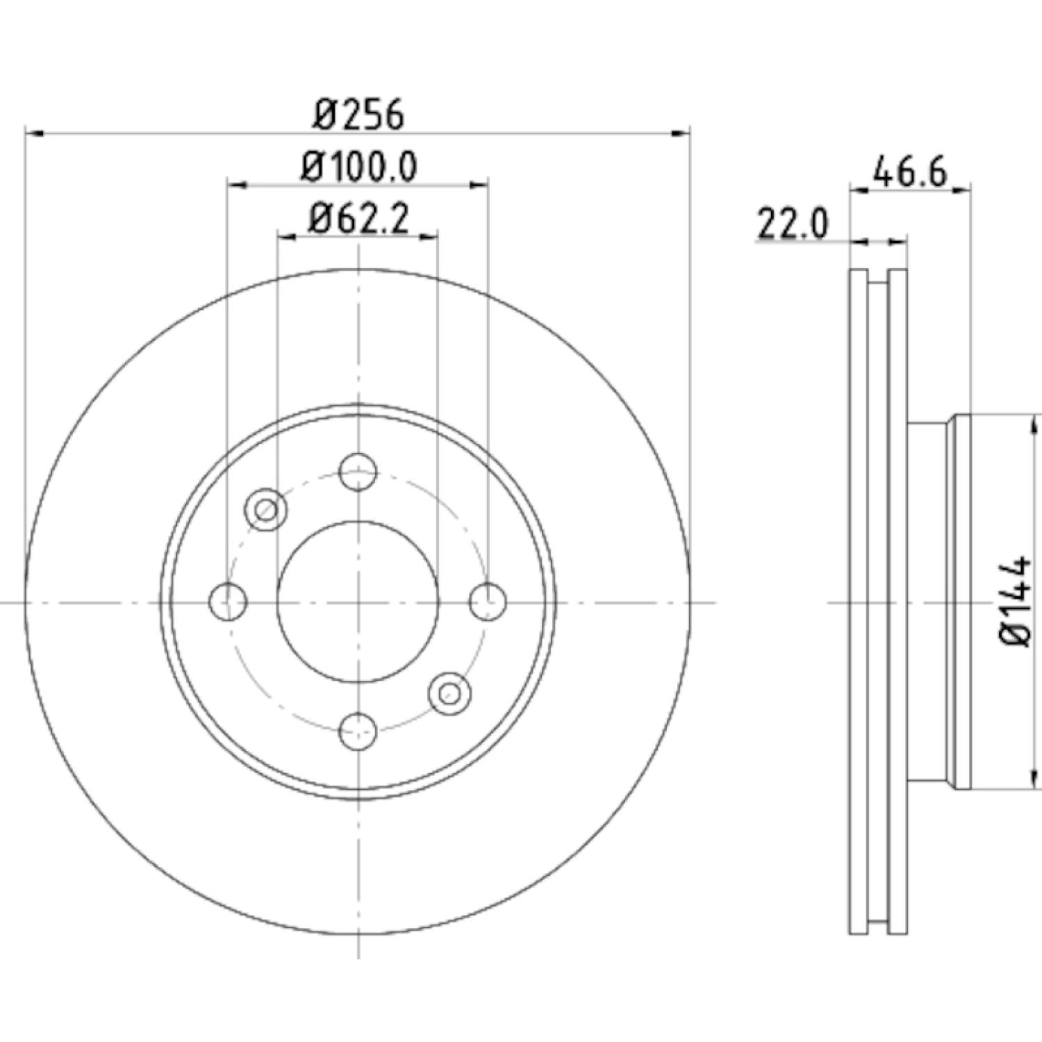 Hella Pagid 355119011 - Disc Brake Rotor Hella Pagid 355119011 Disc Brake Rotor product image 3 of 4