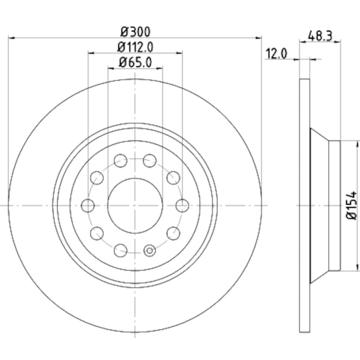 Hella Pagid 355119481 - Disc Brake Rotor Hella Pagid 355119481 Disc Brake Rotor product image 4 of 4