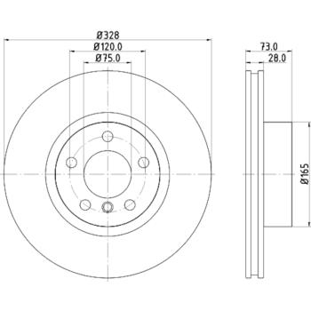 Hella Pagid 355119532 - Disc Brake Rotor Hella Pagid 355119532 Disc Brake Rotor product image 1 of 1