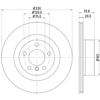 Hella Pagid 355119542 - Disc Brake Rotor Hella Pagid 355119542 Disc Brake Rotor product image 1 of 1