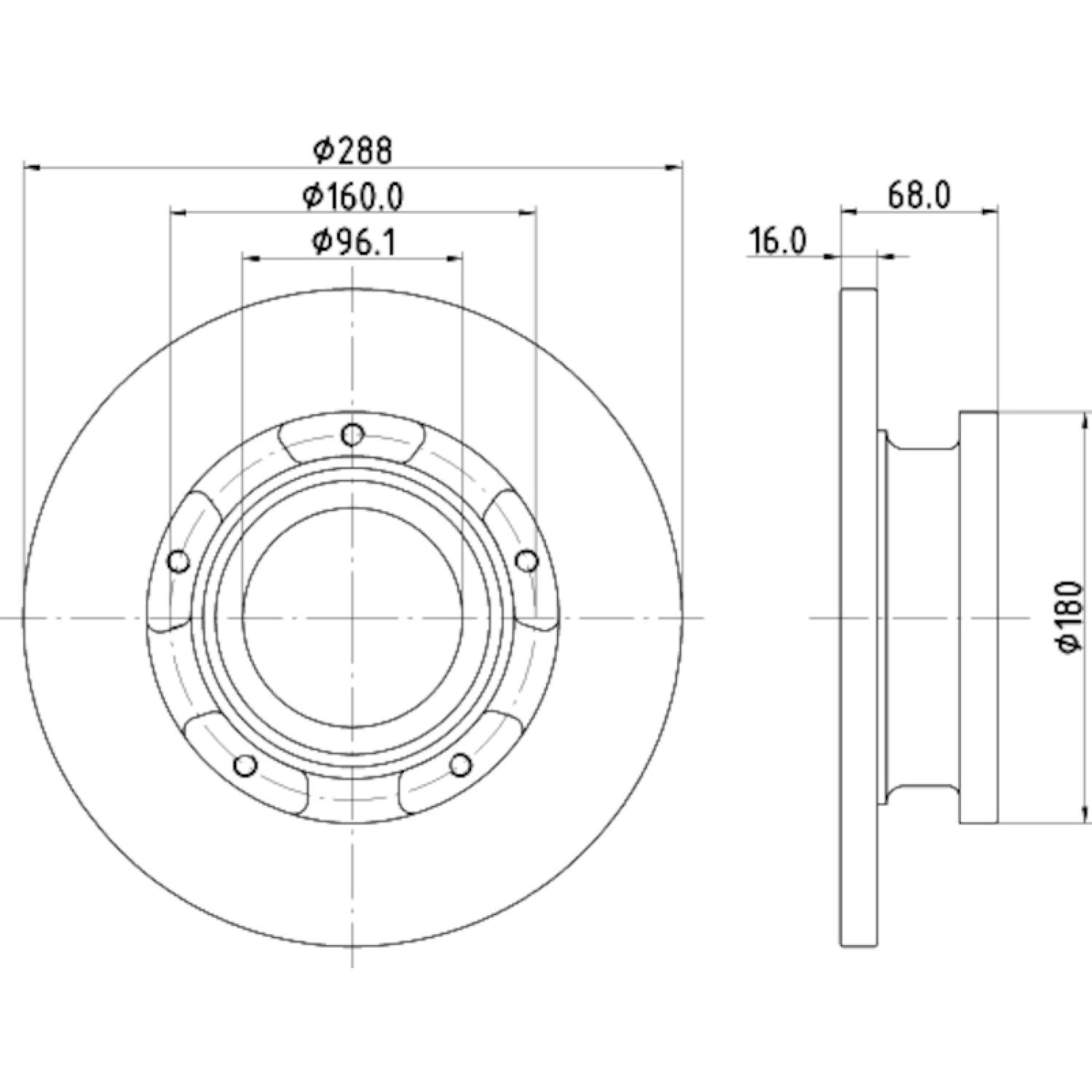 Hella Pagid 355120181 - Disc Brake Rotor Hella Pagid 355120181 Disc Brake Rotor product image 4 of 4