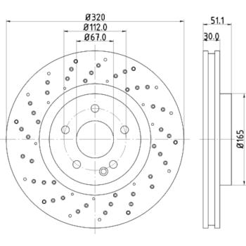 Hella Pagid 355120352 Disc Brake Rotor product image 1 of 1