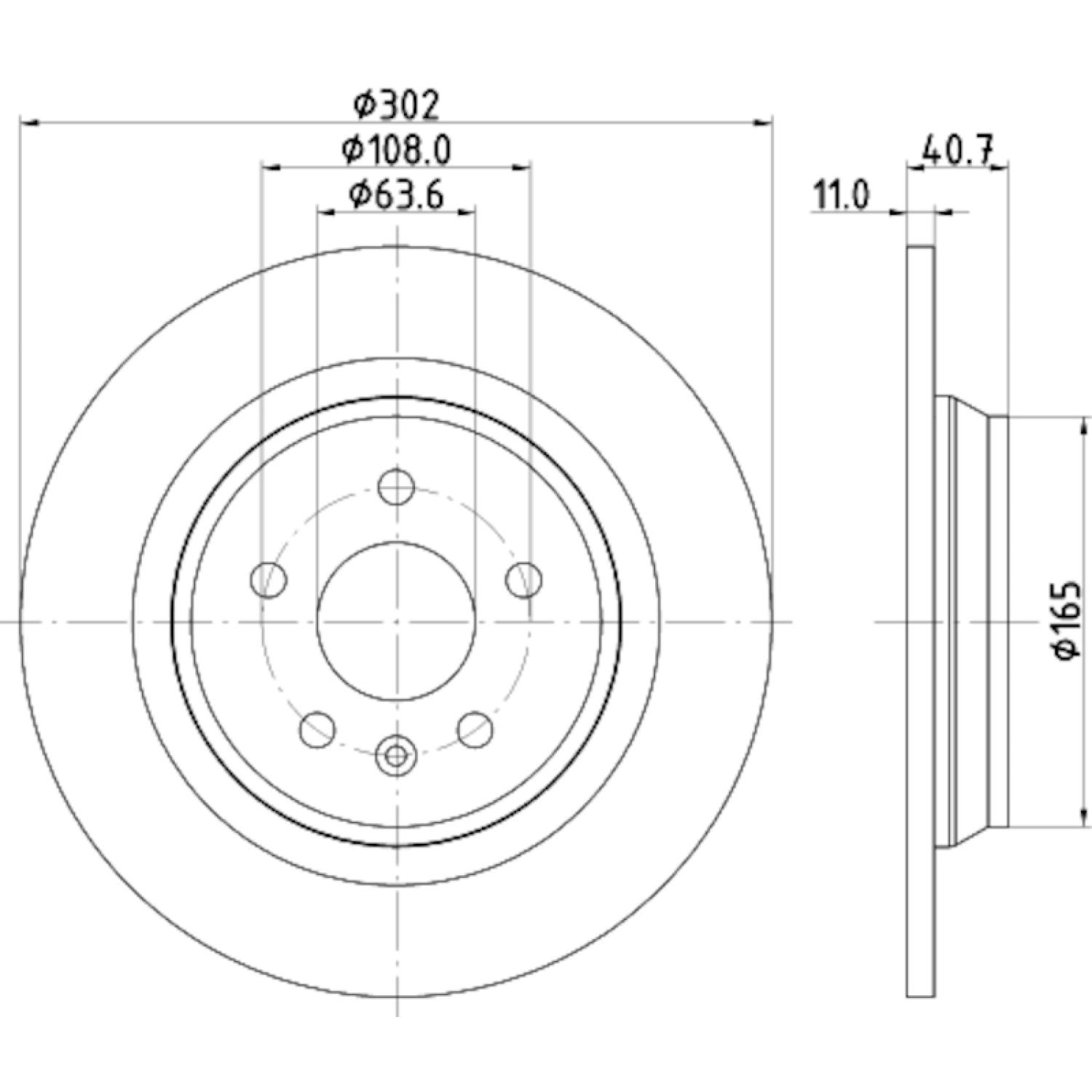 Hella Pagid 355120371 - Disc Brake Rotor Hella Pagid 355120371 Disc Brake Rotor product image 4 of 4