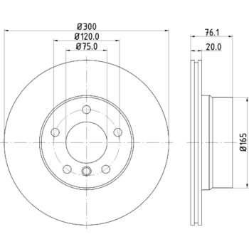Hella Pagid 355120902 Disc Brake Rotor product image 1 of 1