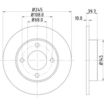 Hella Pagid 355122372 - Disc Brake Rotor Hella Pagid 355122372 Disc Brake Rotor product image 1 of 1