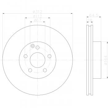 Hella Pagid 355122512 - Disc Brake Rotor Hella Pagid 355122512 Disc Brake Rotor product image 1 of 1