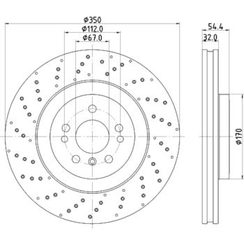 Hella Pagid 355122541 - Disc Brake Rotor Hella Pagid 355122541 Disc Brake Rotor product image 4 of 4