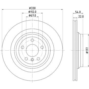 Hella Pagid 355122561 - Disc Brake Rotor Hella Pagid 355122561 Disc Brake Rotor product image 4 of 4