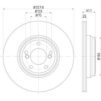 Hella Pagid 355122621 - Disc Brake Rotor Hella Pagid 355122621 Disc Brake Rotor product image 4 of 4