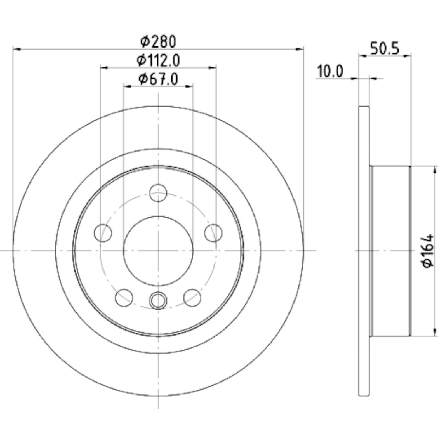 Hella Pagid 355122661 - Disc Brake Rotor Hella Pagid 355122661 Disc Brake Rotor product image 4 of 4