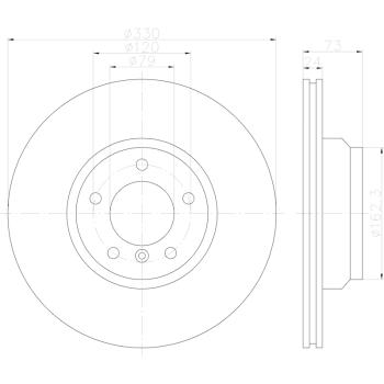Hella Pagid 355122762 - Disc Brake Rotor Hella Pagid 355122762 Disc Brake Rotor product image 4 of 4
