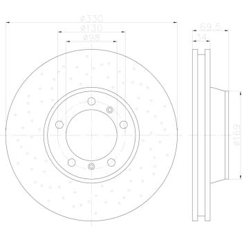 Hella Pagid 355122822 - Disc Brake Rotor Hella Pagid 355122822 Disc Brake Rotor product image 5 of 6