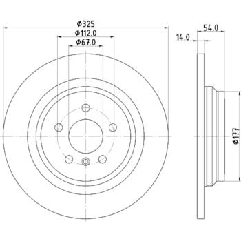 Hella Pagid 355122861 - Disc Brake Rotor Hella Pagid 355122861 Disc Brake Rotor product image 4 of 4