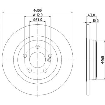 Hella Pagid 355122871 - Disc Brake Rotor Hella Pagid 355122871 Disc Brake Rotor product image 4 of 4