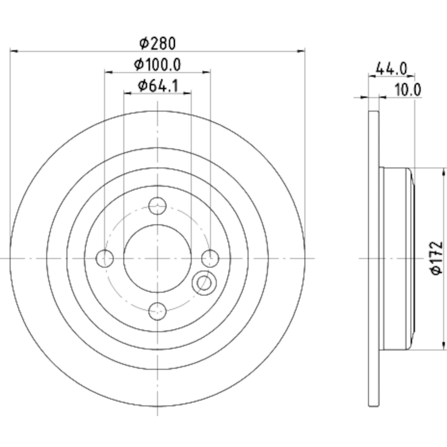 Hella Pagid 355122971 - Disc Brake Rotor Hella Pagid 355122971 Disc Brake Rotor product image 4 of 4