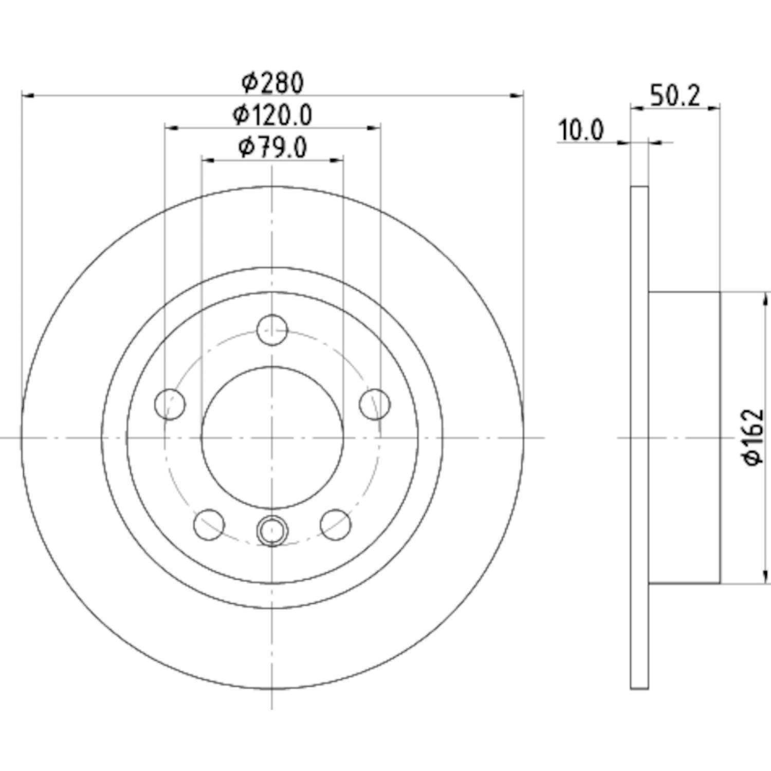 Hella Pagid 355123001 - Disc Brake Rotor Hella Pagid 355123001 Disc Brake Rotor product image 4 of 4