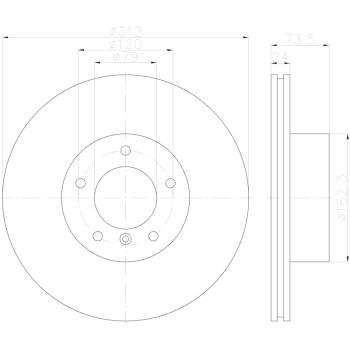 Hella Pagid 355123002 - Disc Brake Rotor Hella Pagid 355123002 Disc Brake Rotor product image 4 of 4
