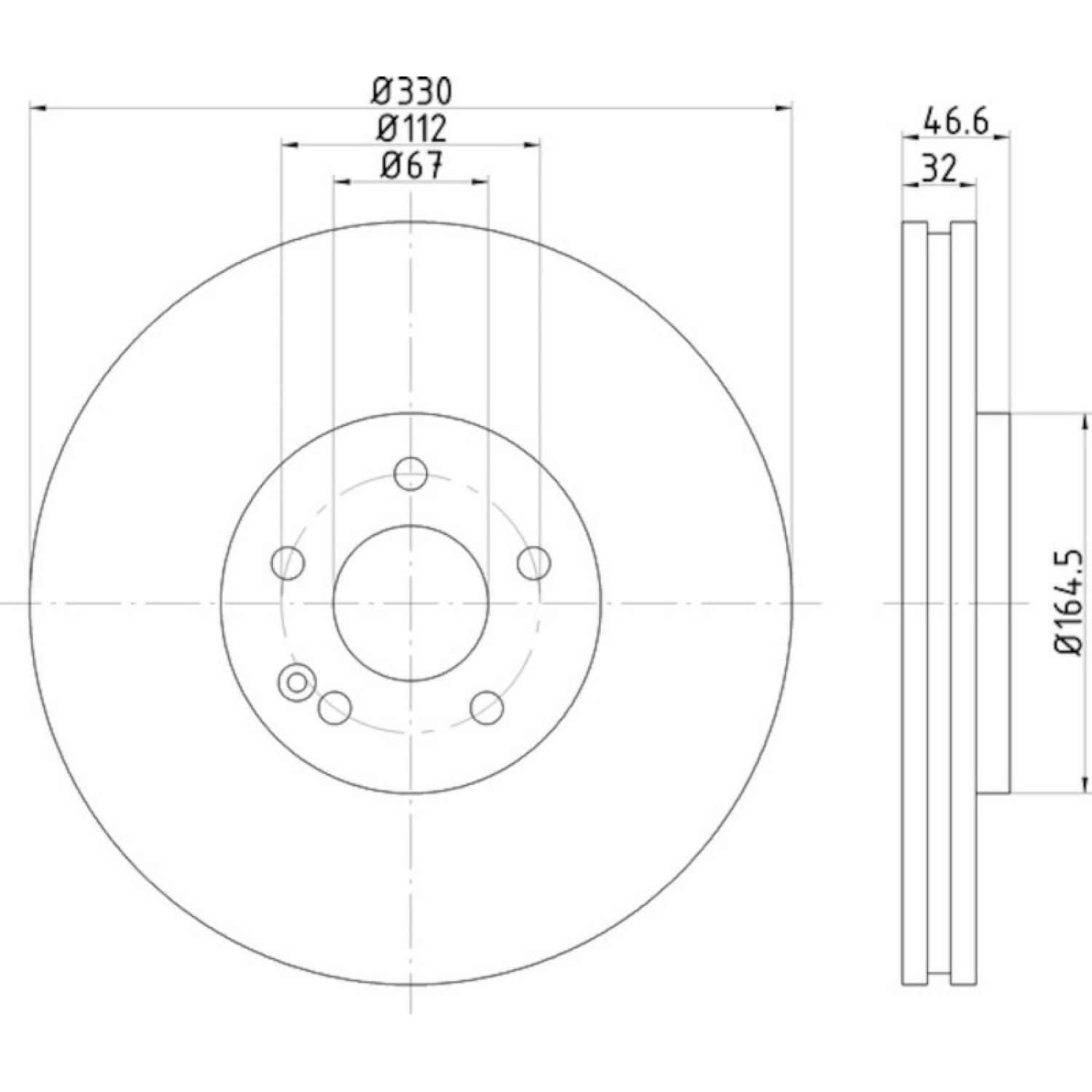 Hella Pagid 355123042 - Disc Brake Rotor Hella Pagid 355123042 Disc Brake Rotor product image 1 of 1