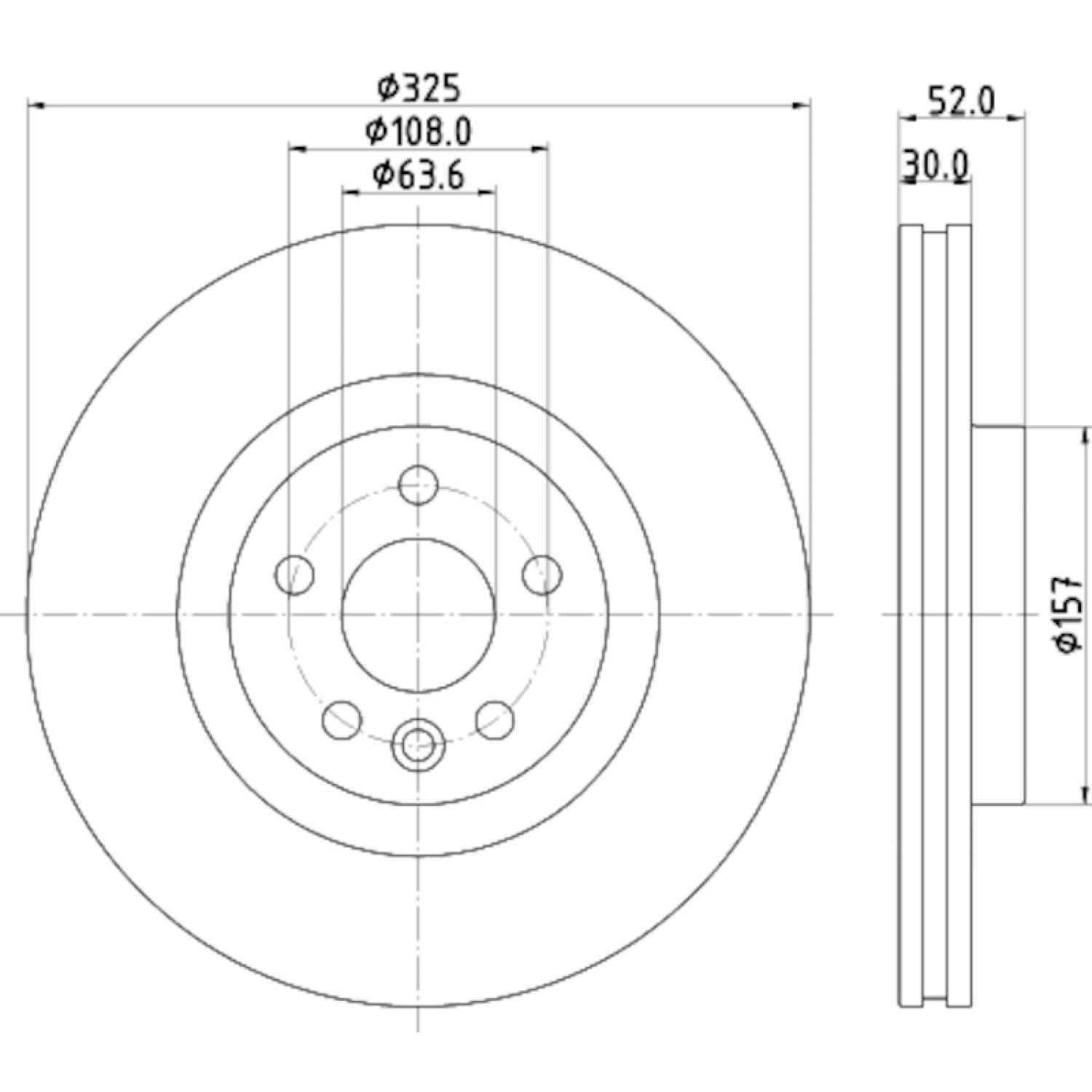 Hella Pagid 355123111 - Disc Brake Rotor Hella Pagid 355123111 Disc Brake Rotor product image 4 of 4