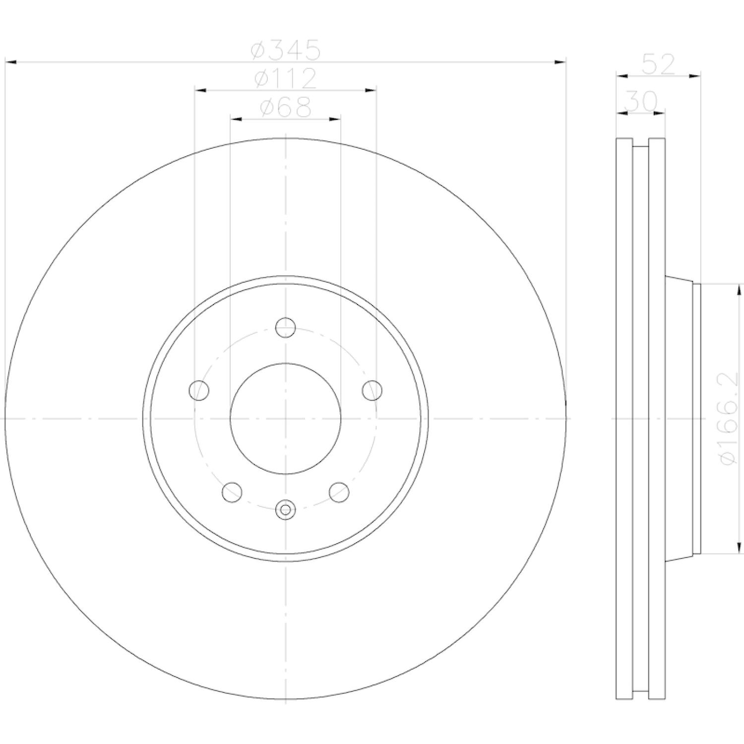 Hella Pagid 355123112 - Disc Brake Rotor Hella Pagid 355123112 Disc Brake Rotor product image 1 of 1