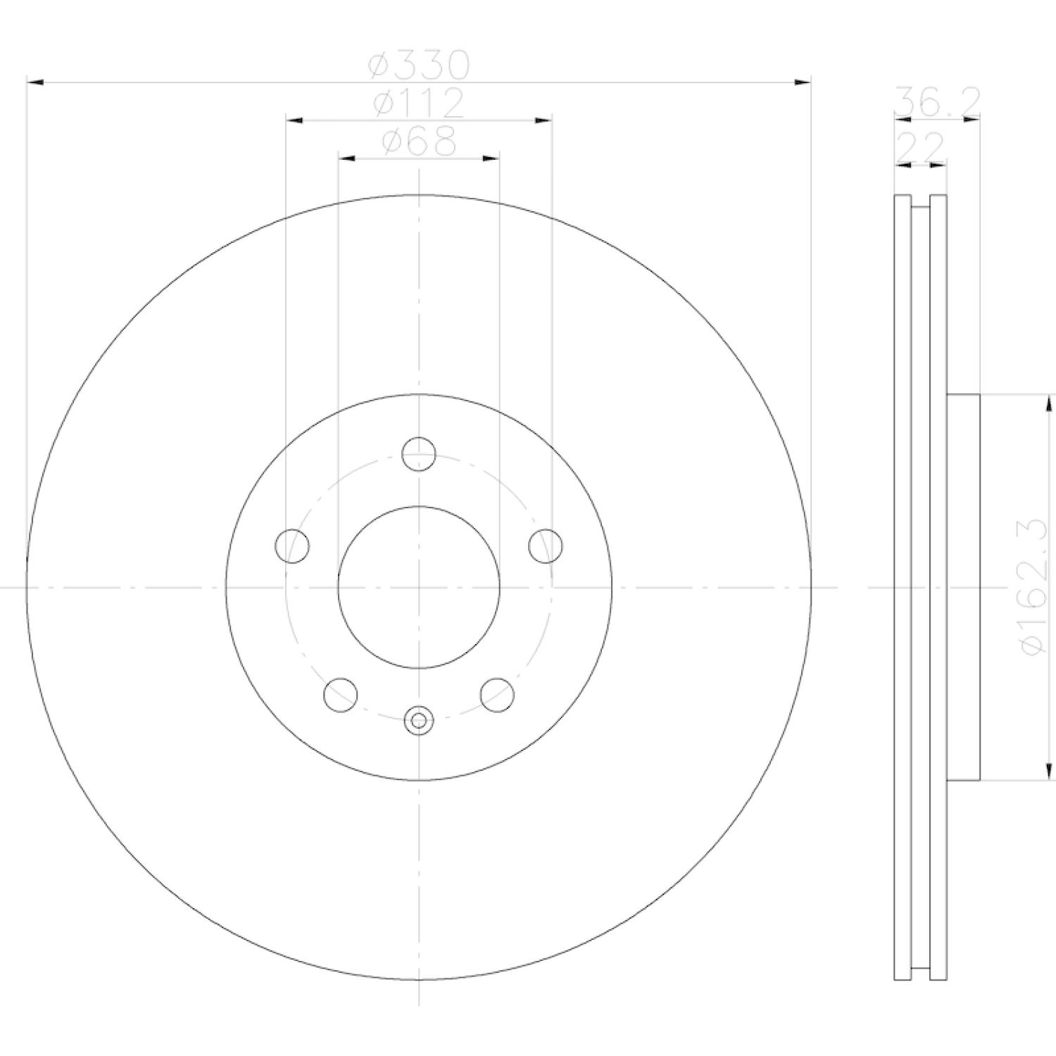 Hella Pagid 355123142 - Disc Brake Rotor Hella Pagid 355123142 Disc Brake Rotor product image 1 of 1