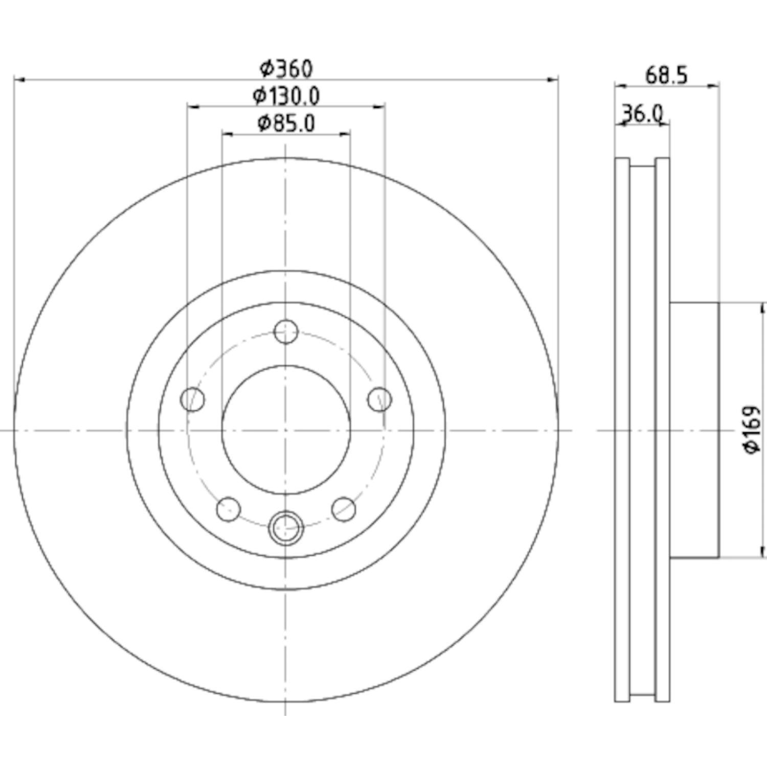 Hella Pagid 355123211 - Disc Brake Rotor Hella Pagid 355123211 Disc Brake Rotor product image 4 of 4